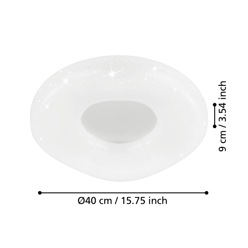 Eglo - LED Dimmable ceiling light LED/18W/230V + remote control