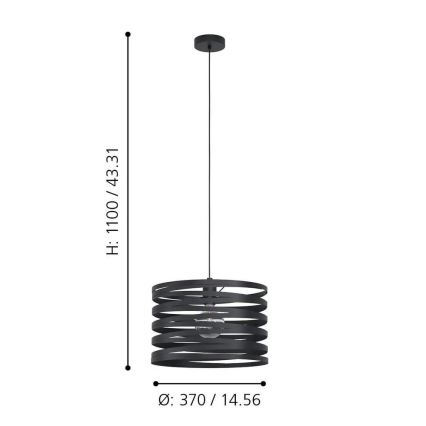 Eglo - Chandelier on a string 1xE27/40W/230V