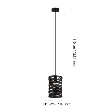 Eglo - Chandelier on a string 1xE27/40W/230V