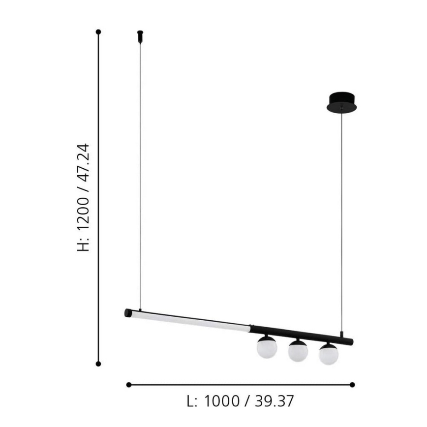 Eglo - LED Chandelier on a string LED/22W/230V
