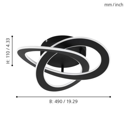 Eglo - LED Ceiling light LED/35W/230V