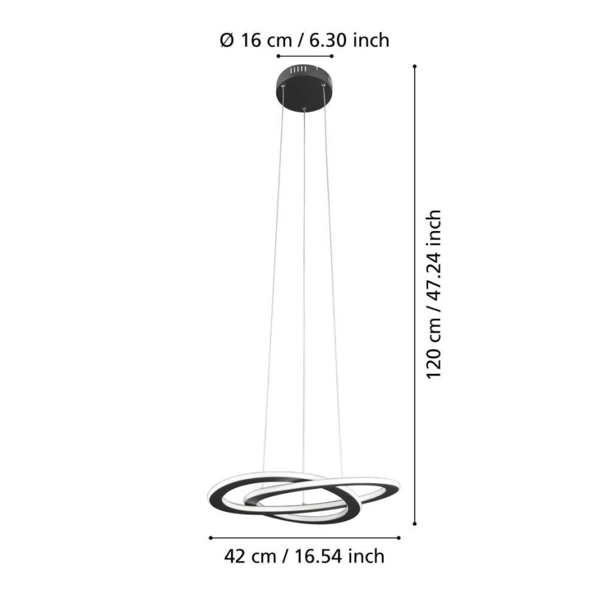 Eglo 99396 - ROLIMARE Cable-Suspended LED Pendant LED/35W/230V