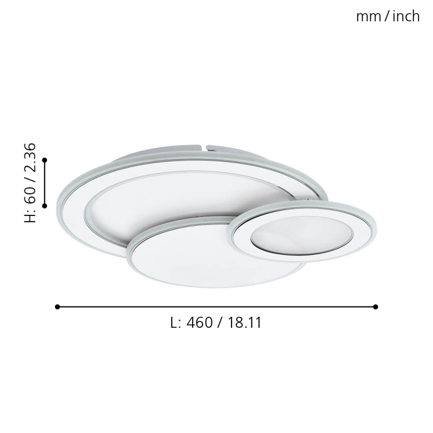 Eglo - LED ceiling light 3xLED/11W/230V