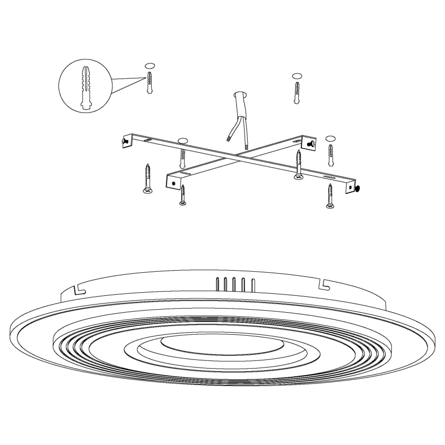 Eglo - LED Ceiling light 3xLED/16W/230V