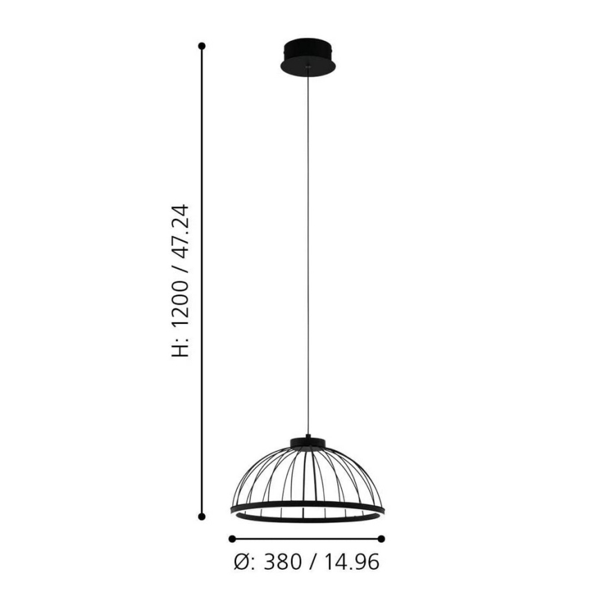 Eglo - LED Chandelier on a string LED/22W/230V
