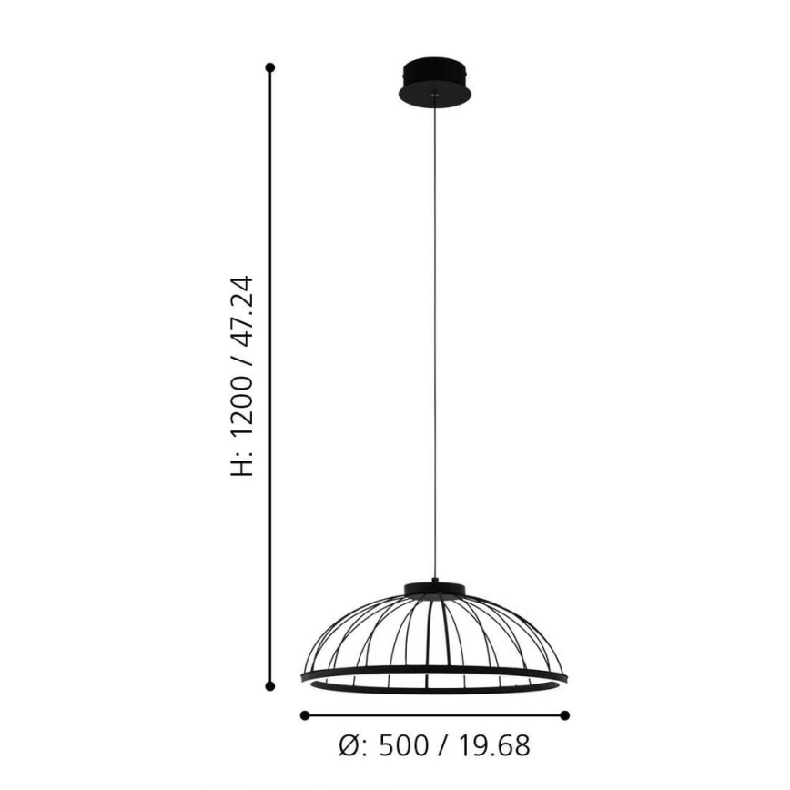 Eglo - LED Chandelier on a string LED/27W/230V