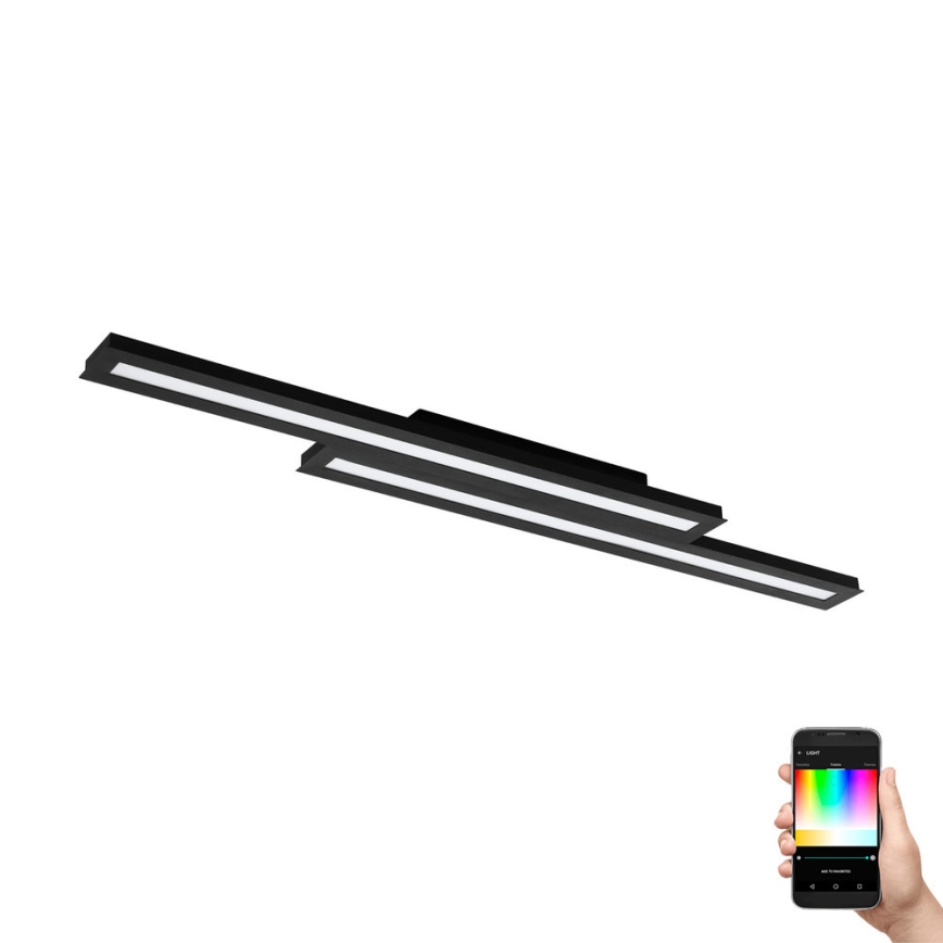 Eglo - LED RGB Dimmable ceiling light SALITERAS-C 2xLED/10W/230V
