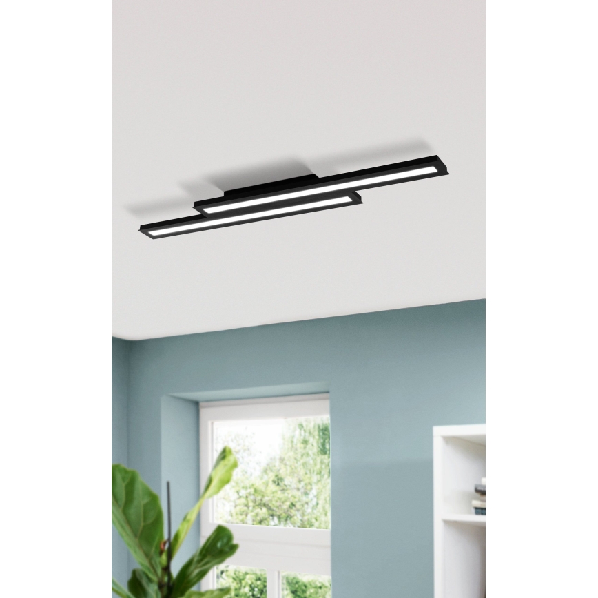 Eglo - LED RGB Dimmable ceiling light SALITERAS-C 2xLED/10W/230V