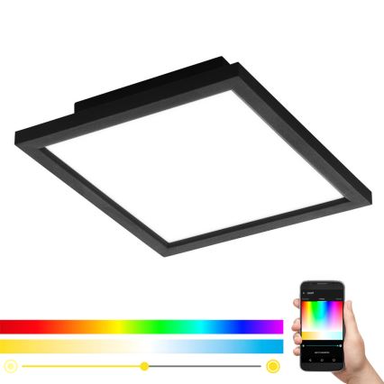 Eglo - LED RGB Dimmable Ceiling Light SALOBRENA-C LED/16W/230V 30x30 cm + Remote Control