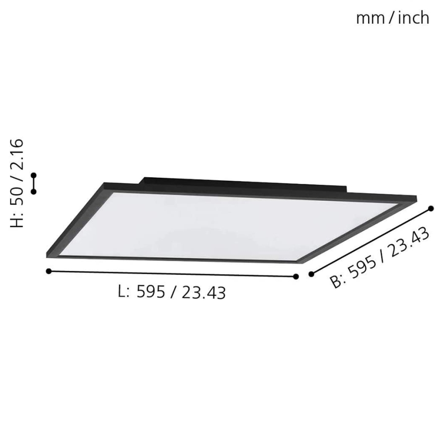 Eglo - LED RGB Dimmable ceiling light SALOBRENA-C LED/30,5W/230V + remote control