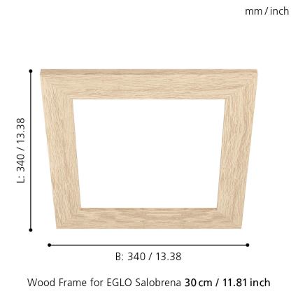 Eglo 99421 - Frame for ceiling light SALOBRENA 300x300 mm