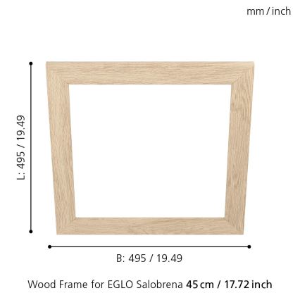 Eglo 99422 - Frame for ceiling light SALOBRENA 450x450 mm