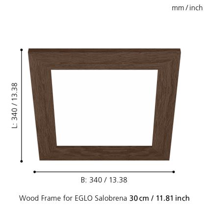 Eglo 99425 - Frame for ceiling light SALOBRENA 300x300 mm