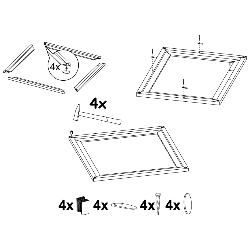 Eglo 99425 - Frame for ceiling light SALOBRENA 300x300 mm