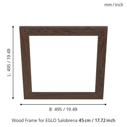Eglo - Frame for light SALOBRENA 450x450 mm