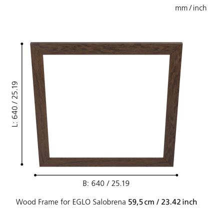 Eglo - Frame for light SALOBRENA 595x595 mm