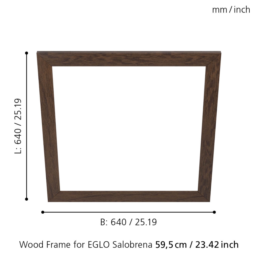 Eglo - Frame for light SALOBRENA 595x595 mm