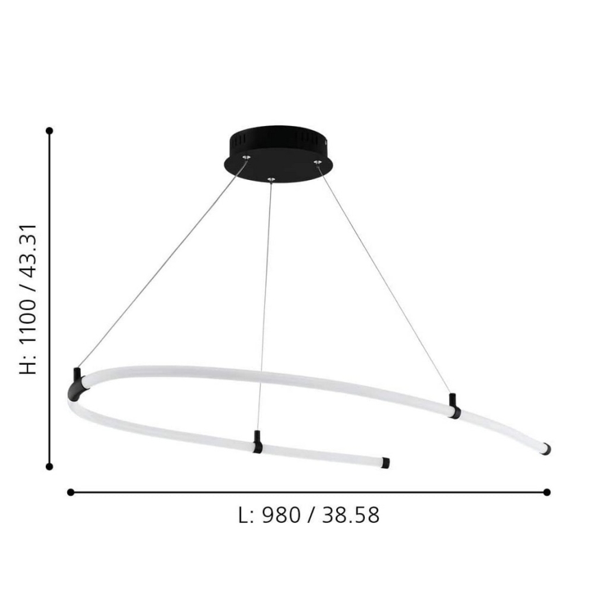 Eglo - LED Chandelier on a string LED/27W/230V