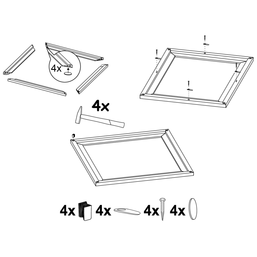 Eglo - Frame for light SALOBRENA 450x450 mm