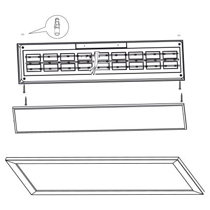 Eglo - LED Ceiling light LED/32W/230V 345x1245 mm