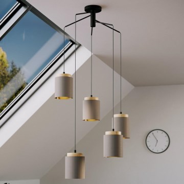 Eglo 99447 - ALBARIZA cable-hung spider-style chandelier 5xE27/40W/230V