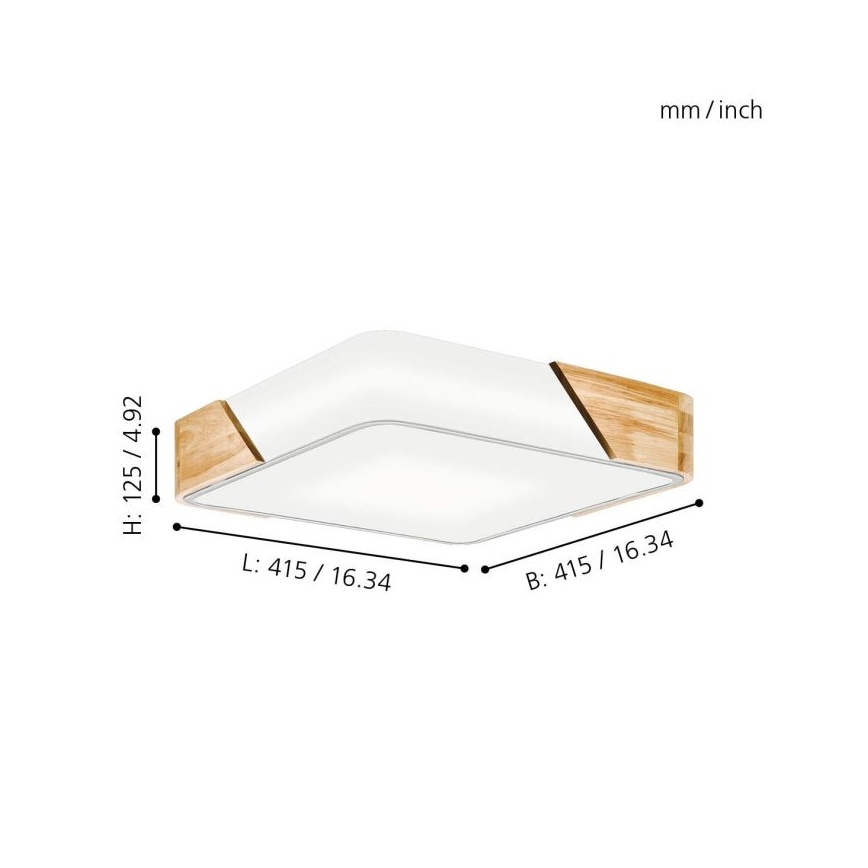Eglo 99459 - Ceiling light GRIMALDINO 2xE27/28W/230V