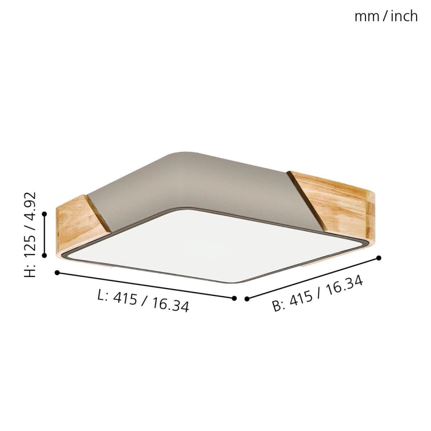 Eglo - Ceiling light 2xE27/28W/230V