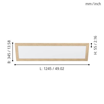 Eglo - LED Ceiling light LED/32W/230V 345x1245 mm
