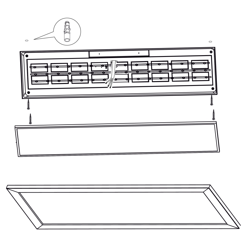 Eglo - LED Ceiling light LED/32W/230V 345x1245 mm