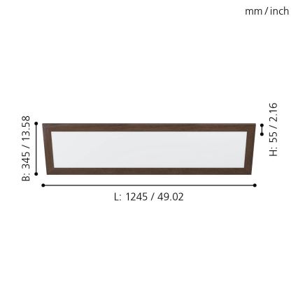 Eglo - LED Ceiling light LED/32W/230V 345x1245 mm