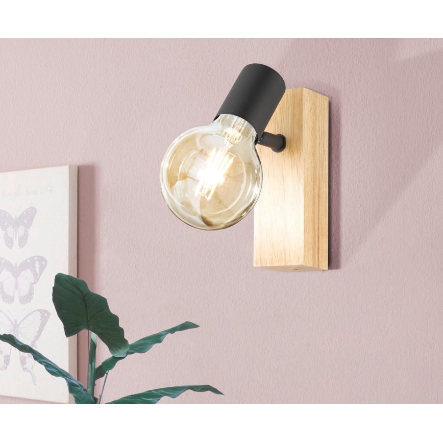 Eglo - Wall spotlight TOWNSHEND 1xE27/10W/230V - FSC certified