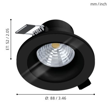 Eglo - LED Dimmable bathroom light LED/6W/230V 4000K IP44