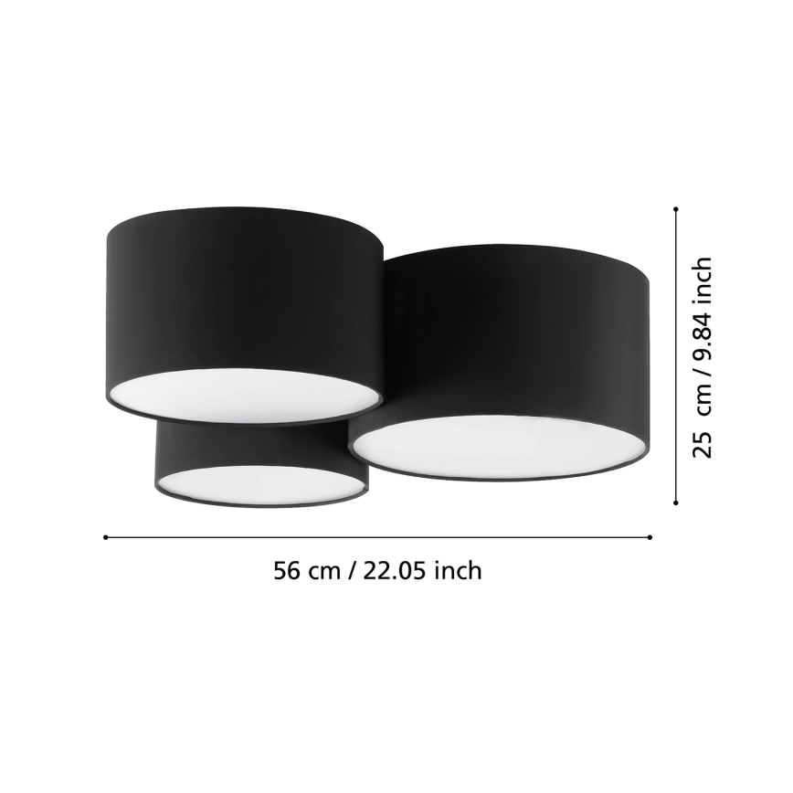 Eglo - Ceiling light 3xE27/60W/230V