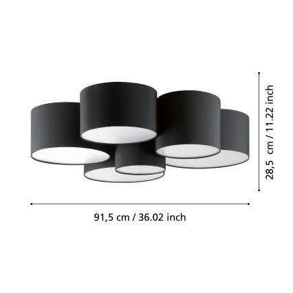 Eglo - Ceiling light 6xE27/40W/230V