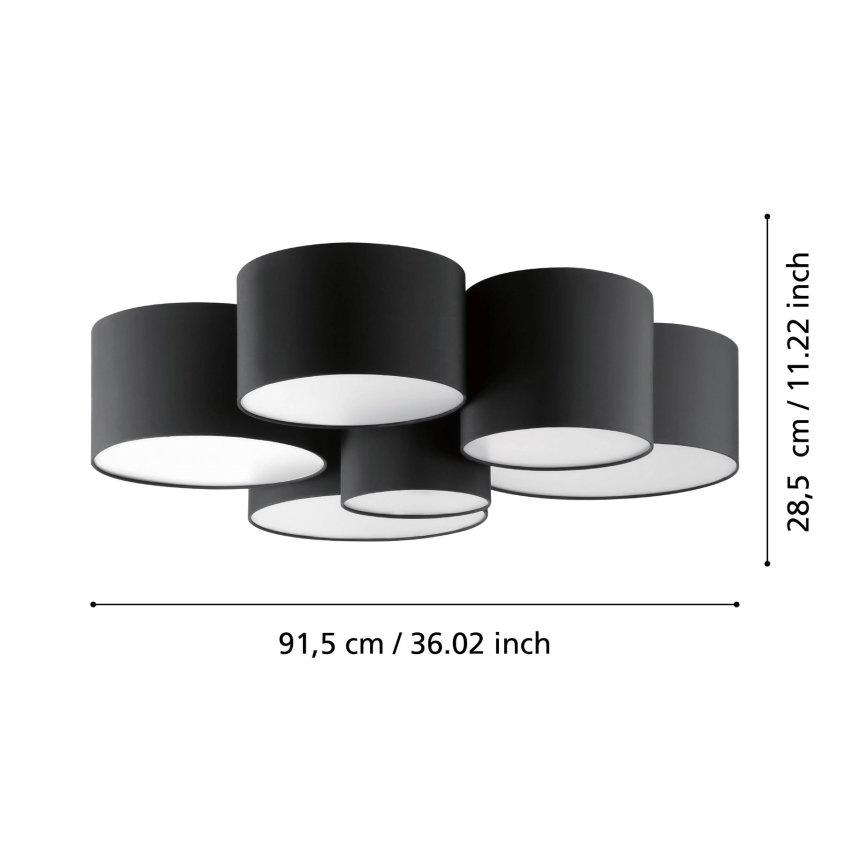 Eglo - Ceiling light 6xE27/40W/230V