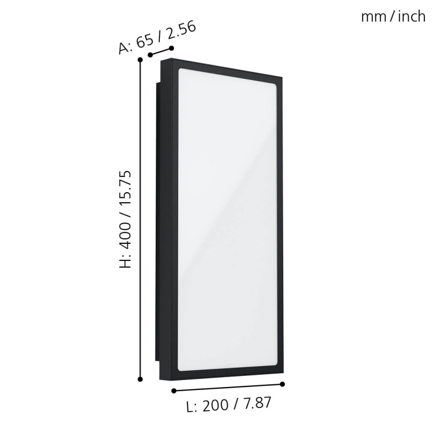 Eglo - LED Outdoor wall light LED/16W/230V IP44