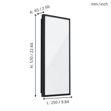 Eglo - LED Outdoor wall light LED/18,5W/230V IP44