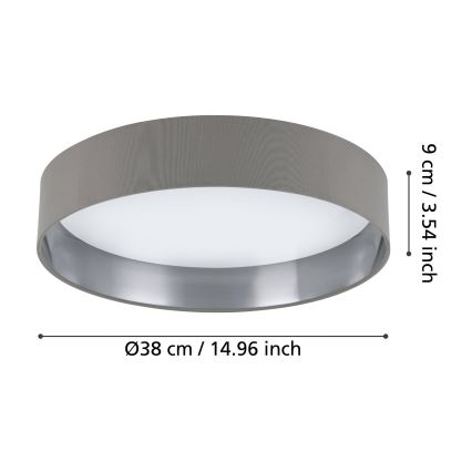 Eglo - LED Ceiling light LED/24W/230V