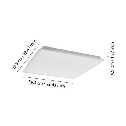 Eglo - LED Dimmable ceiling light LED/31,8W/230V 2700-6500K ZigBee