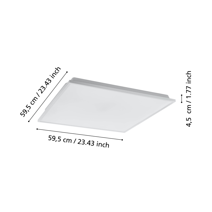 Eglo - LED Dimmable ceiling light LED/31,8W/230V 2700-6500K ZigBee