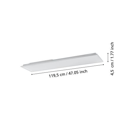 Eglo - LED Dimmable ceiling light LED/31,5W/230V 2700-6500K ZigBee