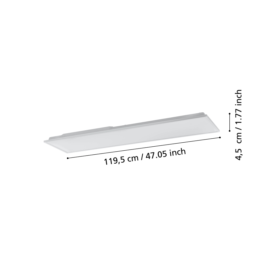 Eglo - LED Dimmable ceiling light LED/31,5W/230V 2700-6500K ZigBee