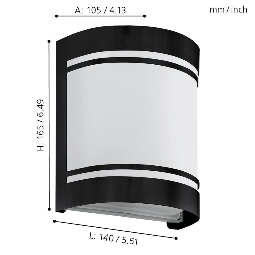 Eglo - Outdoor wall light 1xE27/40W/230V IP44