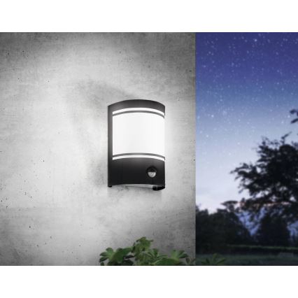 Eglo - Outdoor wall light with a sensor 1xE27/40W/230V IP44