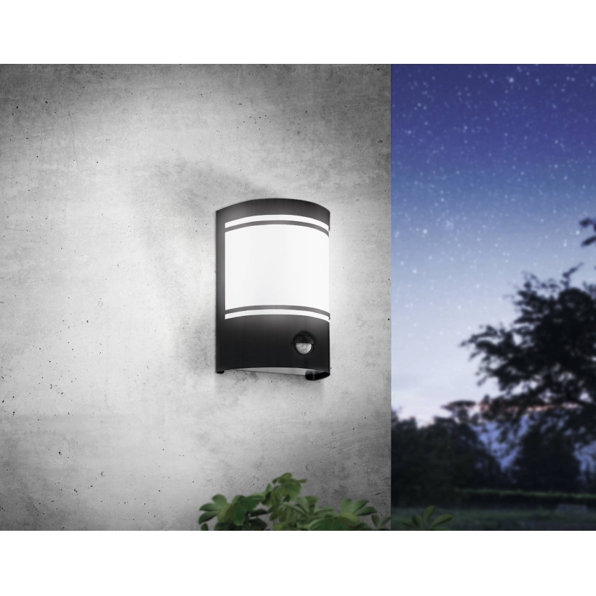 Eglo - Outdoor wall light with a sensor 1xE27/40W/230V IP44