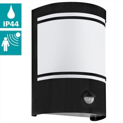 Eglo - Outdoor wall light with a sensor 1xE27/40W/230V IP44