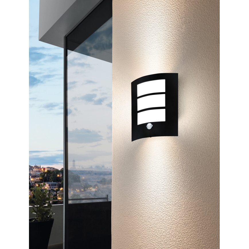Eglo - Outdoor wall light with a sensor 1xE27/40W/230V IP44