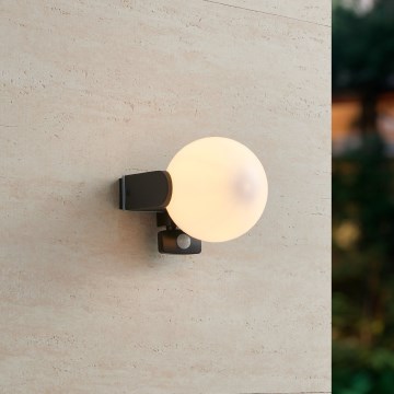 Eglo 99573 - Outdoor wall light with sensor RUBIO 1xE27/15W/230V IP44