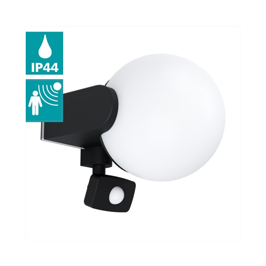 Eglo 99573 - Outdoor wall light with sensor RUBIO 1xE27/15W/230V IP44
