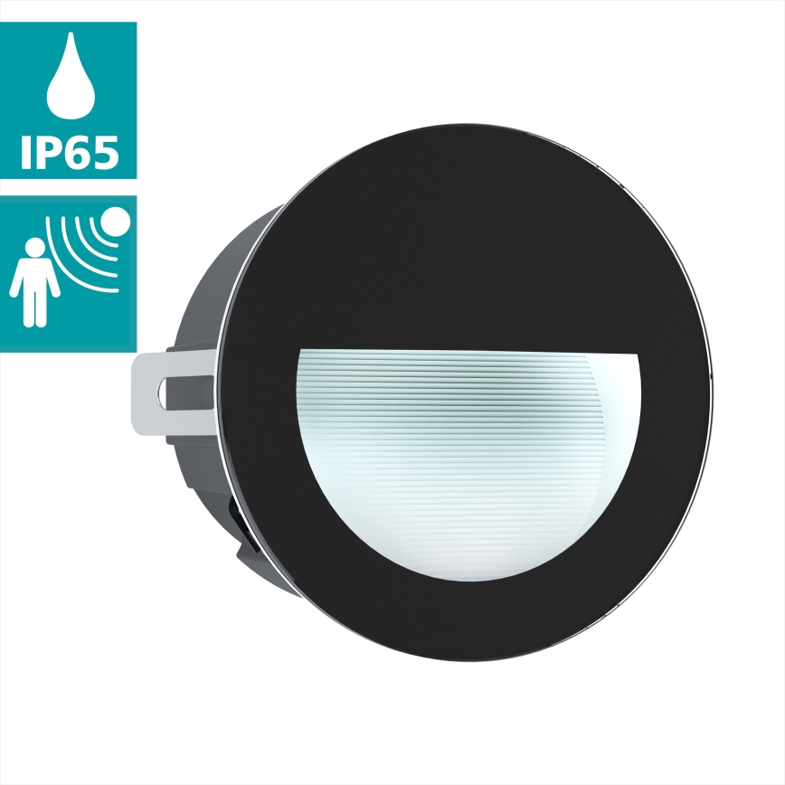 Eglo - LED Outdoor recessed light LED/2,5W/230V IP65 black